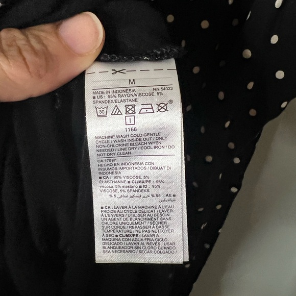 Old Navy Black Polka Dot Fit and Flare Tank Dress - Picture 3 of 3